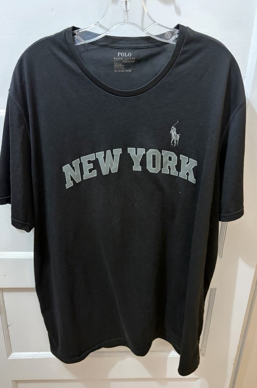 Polo Ralph Lauren New York Black T Shirt Men XXL
